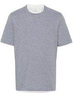 Brunello Cucinelli t-shirt à design superposé - Gris - thumbnail