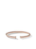 David Yurman bracelet torque 4 mm en or rose 18ct