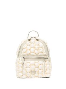Lancel sac à dos en cuir à bulles - Tons neutres
