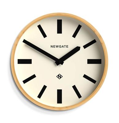 Newgate Bali Wandklok in Bamboe - Bold