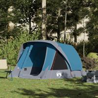 VidaXL Tent 4-persoons waterdicht blauw
