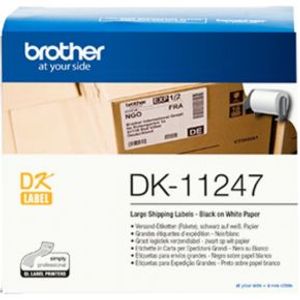 Brother DK-11247 Zwart op wit DK labelprinter-tape