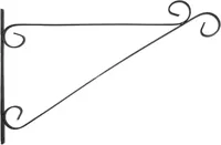 Esschert Design Hanging basket haak krul 48x2x32 cm