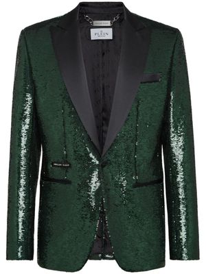 Philipp Plein blazer à poches plaquées - Vert