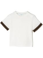 Fendi Kids t-shirt à détails FF - Blanc