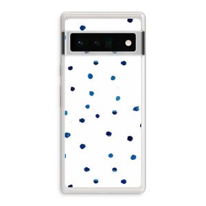 Blauwe stippen: Google Pixel 6 Pro Transparant Hoesje