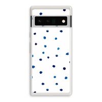 Blauwe stippen: Google Pixel 6 Pro Transparant Hoesje