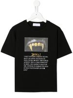 Roberto Cavalli Junior t-shirt à logo imprimé - Noir