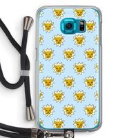 Leeuwenkoppen: Samsung Galaxy S6 Transparant Hoesje met koord