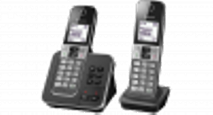Panasonic KX-TGD322 DECT-Telefoon DUO-set met antwoordapparaat - Zwart