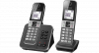 Panasonic KX-TGD322 DECT-Telefoon DUO-set met antwoordapparaat - Zwart - thumbnail