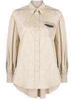 Brunello Cucinelli chemise en coton à manches longues - Tons neutres - thumbnail