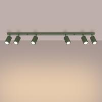 Plafondlamp KARBON 6L olijfgroen