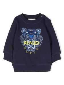 Kenzo Kids sweat à logo imprimé - Bleu