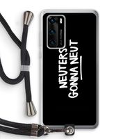 Neuters (zwart): Huawei P40 Transparant Hoesje met koord