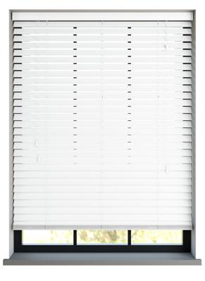 Sunwood PVC jaloezie met koord - parelwit