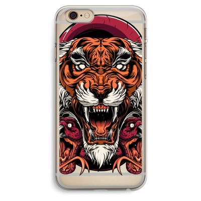 Tiger and Rattlesnakes: iPhone 6 Plus / 6S Plus Transparant Hoesje