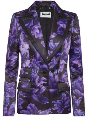 Philipp Plein blazer Duchesse imprimé - Noir