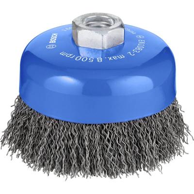 Bosch Accessories 1608614011 Komborstel, staal, gegolfde draad, 100 mm, 0,5 mm, 8500 omw/min, M 14 1 stuk(s)