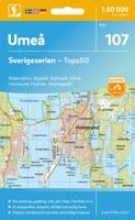 Topografische kaart - Wandelkaart 107 Sverigeserien Umeå | Norstedts