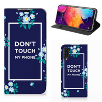 Samsung Galaxy A50 Design Case Flowers Blue DTMP - thumbnail