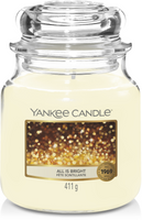 Yankee Candle Geurkaars Medium All is Bright - 13 cm / ø 11 cm