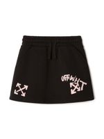 Off-White Kids minijupe en coton Paint Script - Noir - thumbnail