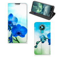 Nokia 3.4 Smart Cover Orchidee Blauw - Cadeau voor je Moeder - thumbnail