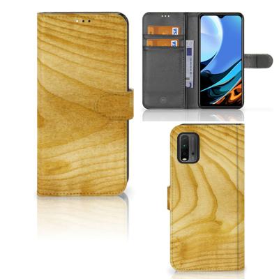 Xiaomi Redmi 9T | Poco M3 | Book Style Case | Licht Hout