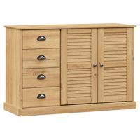 The Living Store VIGO Dressoir - Massief grenenhout - 113 x 40 x 75 cm - Ruime opbergruimte