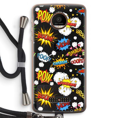 Pow Smack: Motorola Moto Z Force Transparant Hoesje met koord