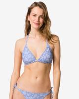 HEMA Omkeerbare damesbikinitop Juul triangel paisley-strepen blauw (blauw)