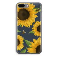 Sunflower and bees: iPhone 8 Plus Transparant Hoesje