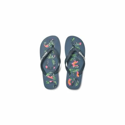 Heren Slippers Jack & Jones FWLOGO PALM PRINT 12230642 Marineblauw - Maat: 42-43