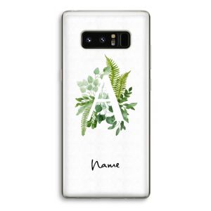 Green Brush: Samsung Galaxy Note 8 Transparant Hoesje