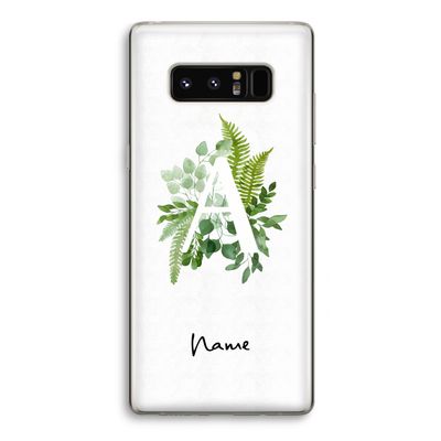 Green Brush: Samsung Galaxy Note 8 Transparant Hoesje
