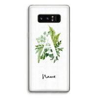 Green Brush: Samsung Galaxy Note 8 Transparant Hoesje