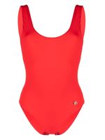 Dolce & Gabbana maillot de bain à plaque logo - Rouge