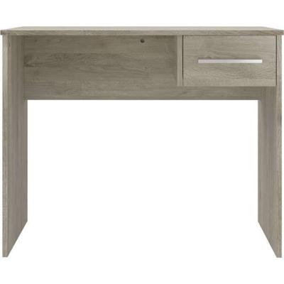 Klein eiken ladebureau - Eiken melamine - 90 x 50 x 74 cm