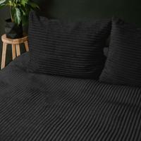 RoyalTextile - Rib Teddy Dekbedovertrek - Zwart - 240 x 220 RoyalTextile - Rib Teddy Dekbedovertrek - Zwart - 240 x 220