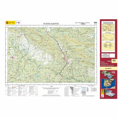 Topografische kaart 860 MT50 Fuencaliente | CNIG - Instituto Geográfico Nacional1