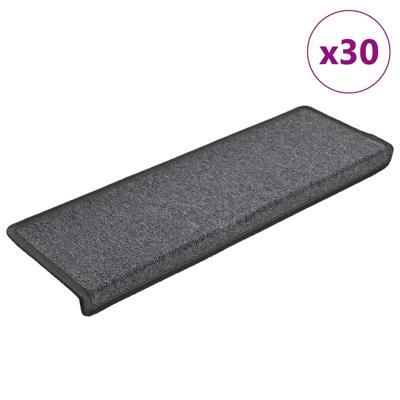 Trapmatten 30 st 65x21x4 cm Donkergrijs Rechthoekige Rand