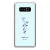 Bloom with grace: Samsung Galaxy Note 8 Transparant Hoesje