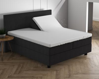 Dreamhouse Dubbel Jersey 220 gr. Splittopper Hoeslaken Wit 160 x 200/220