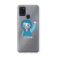 Zwaai: Samsung Galaxy A21s Transparant Hoesje
