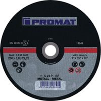 Promat Doorslijpschijf | D115x1mm recht | staal | gat 22,23 mm - 4000840000 4000840000 - thumbnail