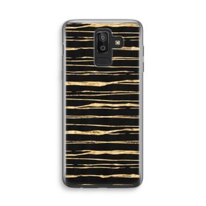 Gouden strepen: Samsung Galaxy J8 (2018) Transparant Hoesje