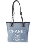 CHANEL Pre-Owned 2012 pre-owned Deauville kleine shopper - BLUE - thumbnail