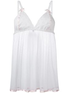 Folies By Renaud nuisette "Antoinette Babydoll" - Blanc