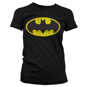 Batman dames verkleed T-shirt - zwart - korte mouwen - DC Comics